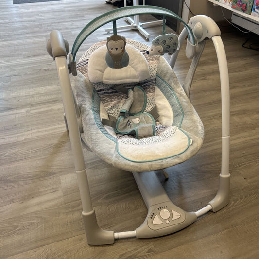 NEW Ingenuity Compact Portable Baby Swing