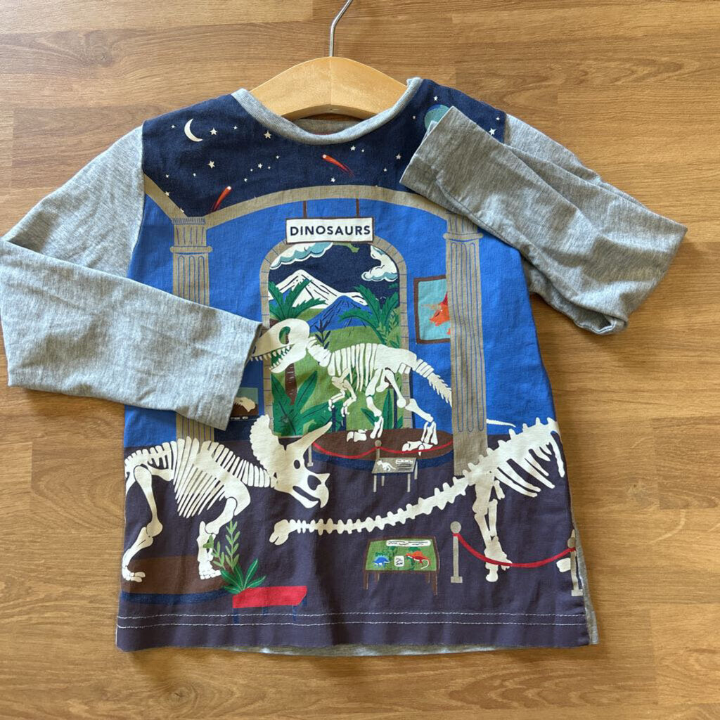 Mini Boden Dinosaurs LS Tee 3/4T (wash wear)