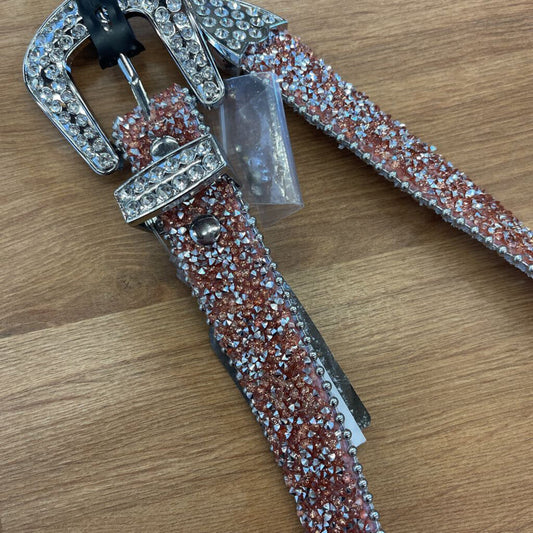 NWT Shyanne Bling Belt Dark Pink-20