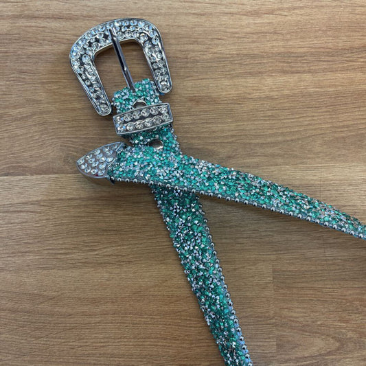 Shyanne Bling Belt Green-20