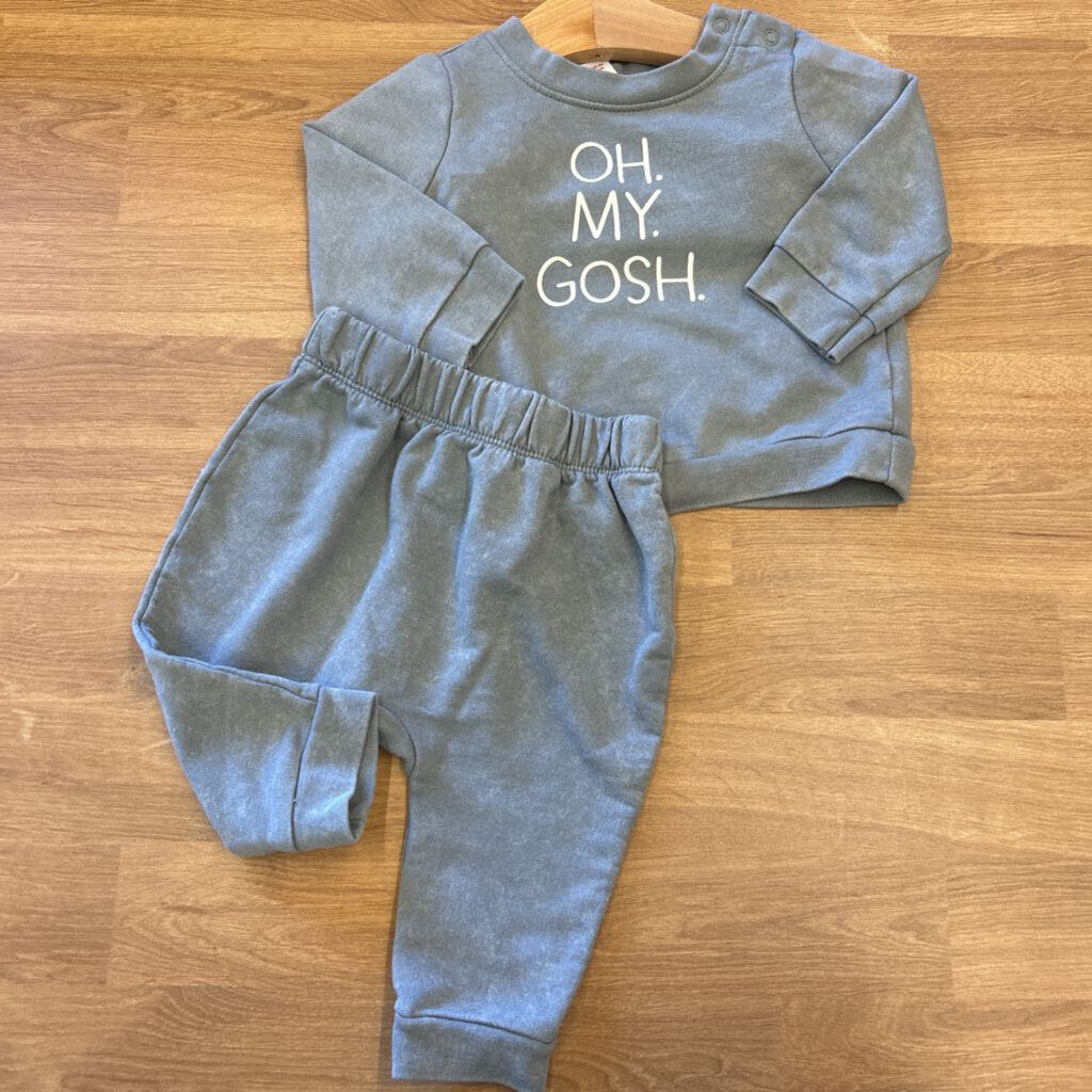 Cat Jack Oh My Gosh LS Pant Set 0/3m