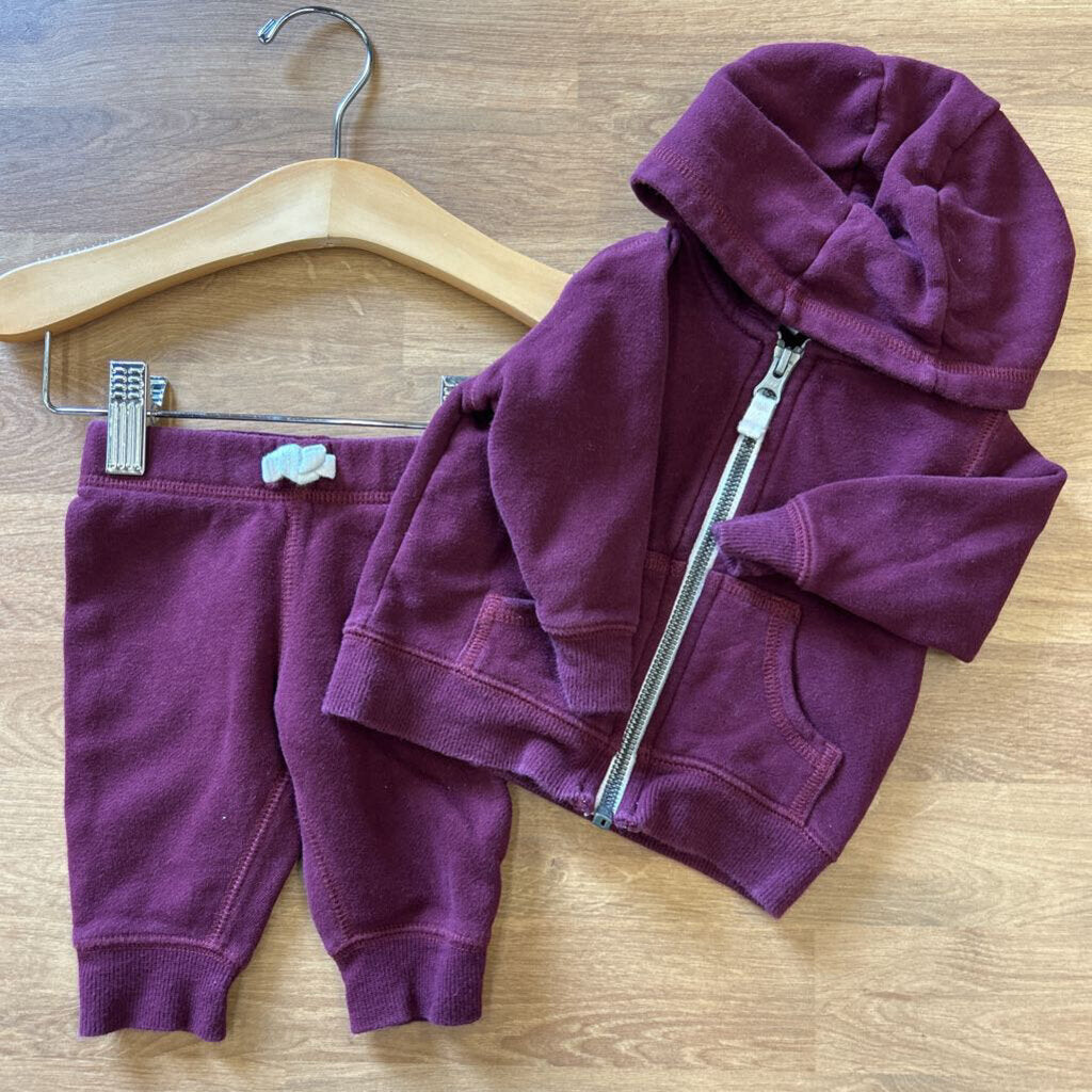 Carter's Zip Hoodie / Pants Set - 3m