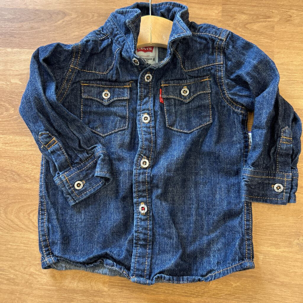 Levi's Denim LS Button Up - 6/9m