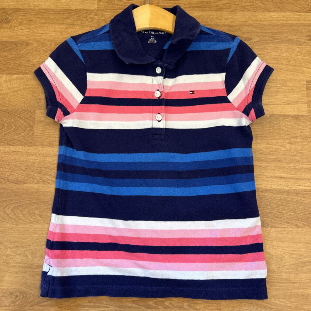 Tommy Hilfiger Stripe SS Polo - 6/7