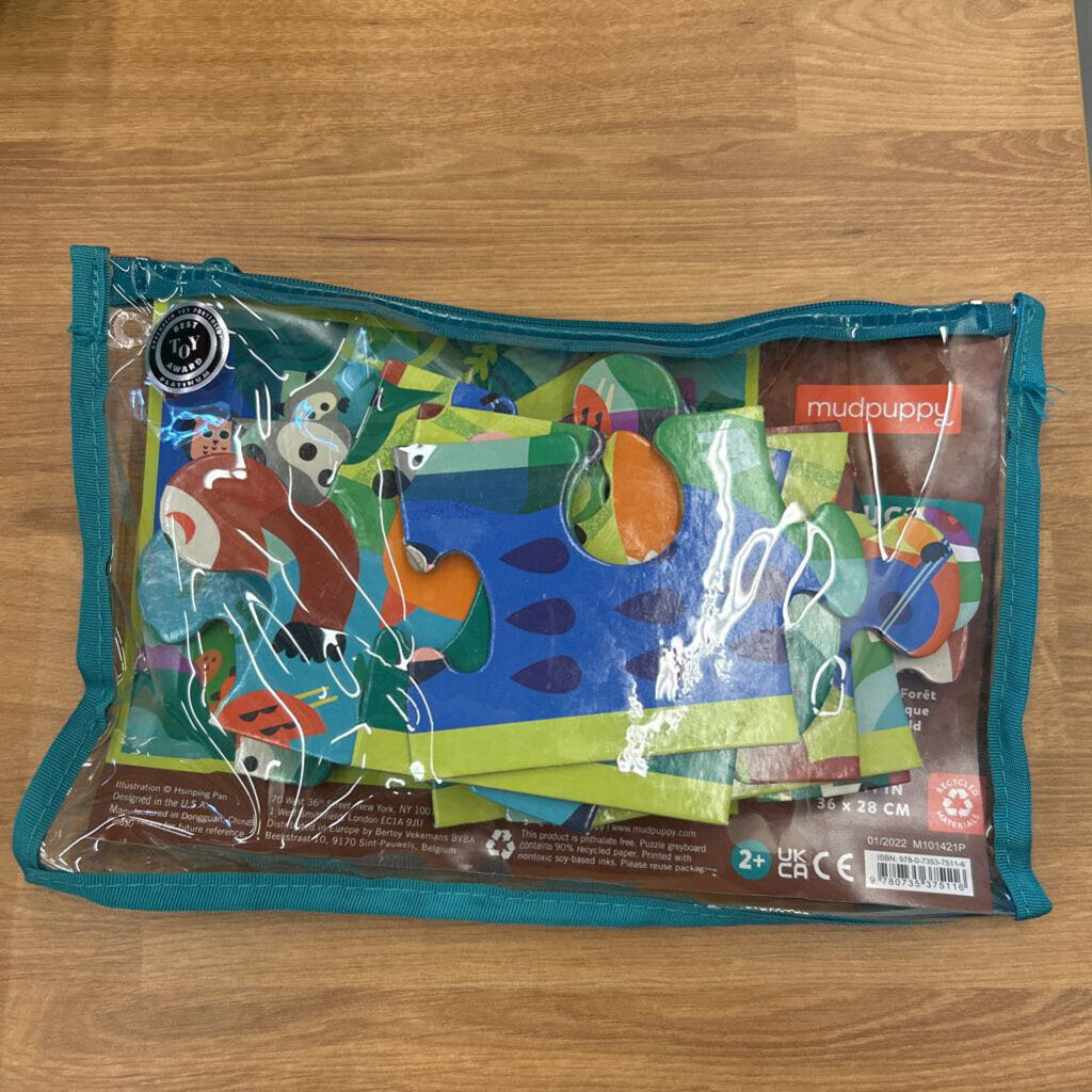 Mudpuppy Puzzle Pouch - Woodland Picnic