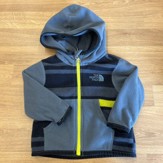The North Face Stripe Fleece Zip Hoodie - 3/6m