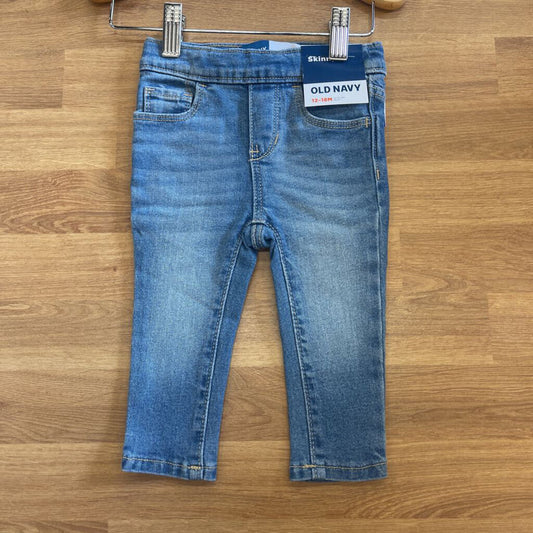 NWT Old Navy Pull On Skinny Jeans - 12/18m