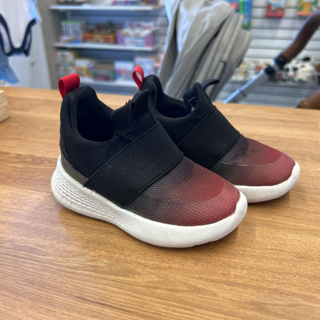 Cat & Jack Ombre Black/Red Sneakers - 6