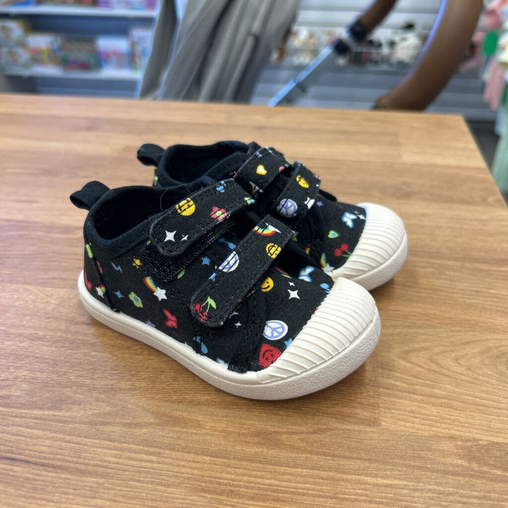 Cat & Jack Smile Black Sneakers - 4