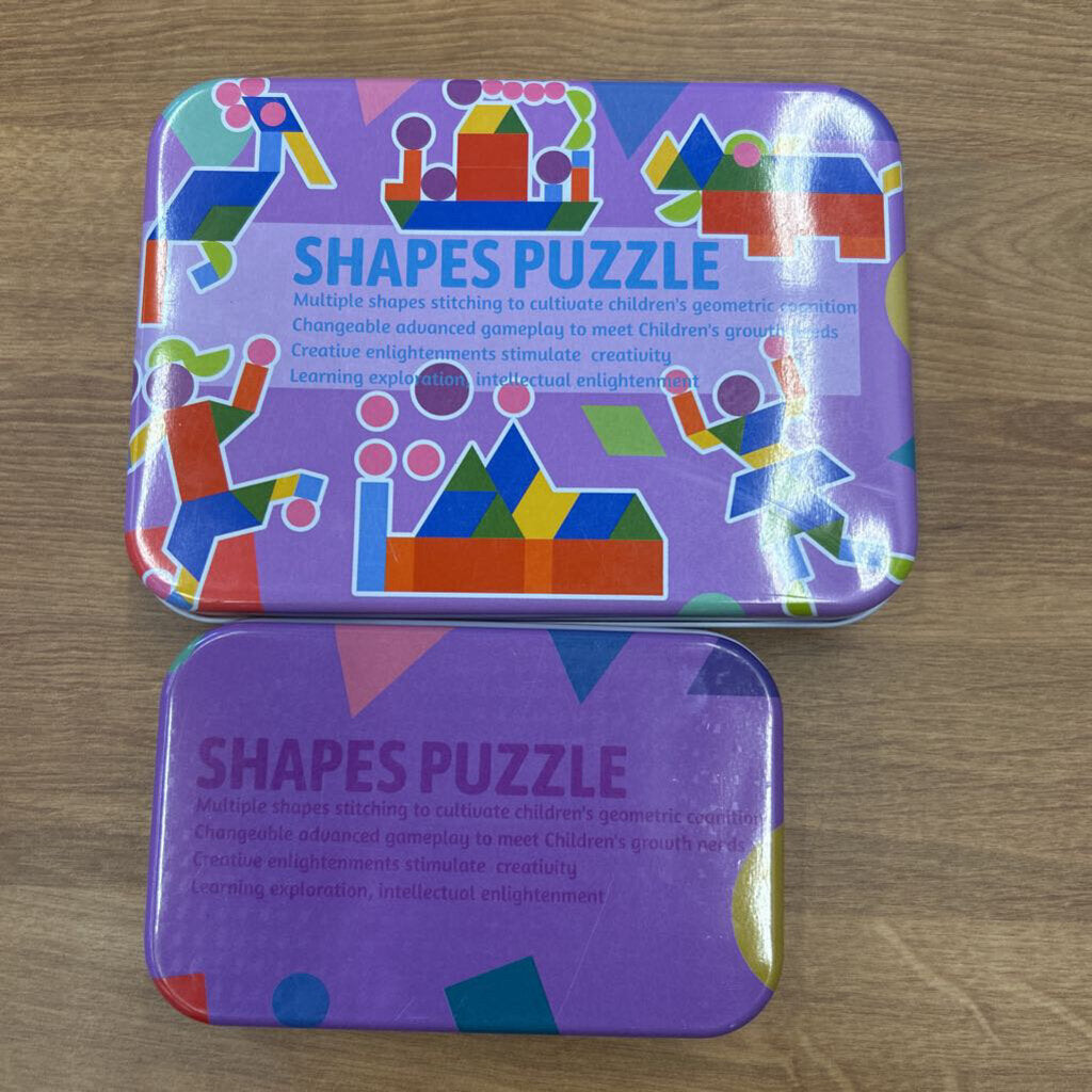 Shapes Puzzle Tin