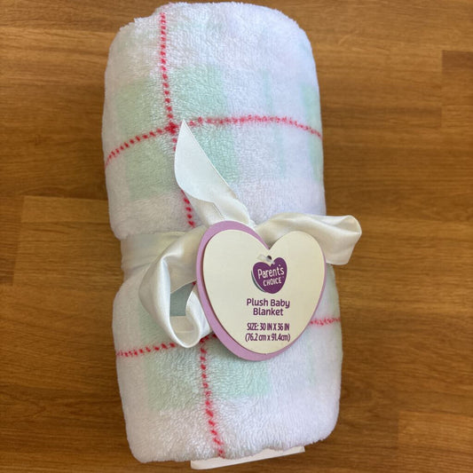 NEW Parent's Choice Plush Baby Blanket