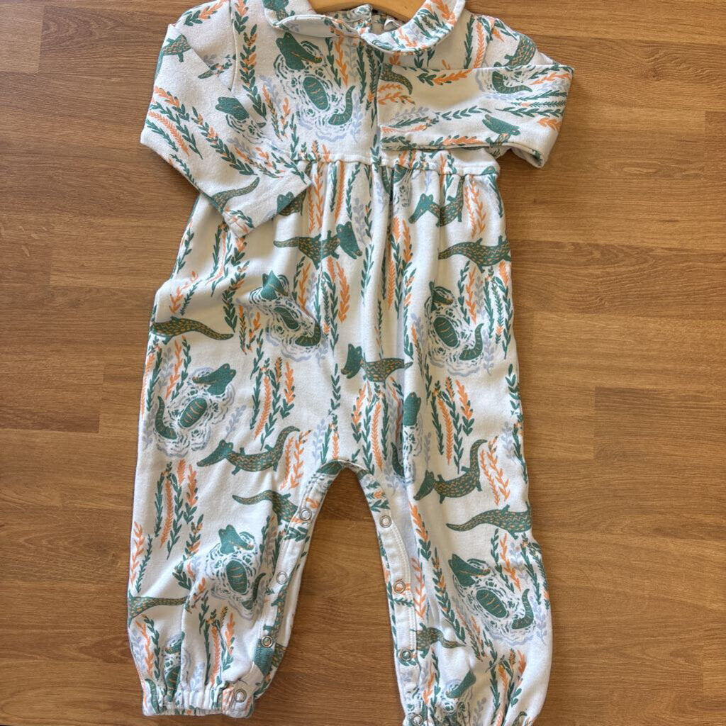 Kate Quinn Gator Collar Romper - 18/24m