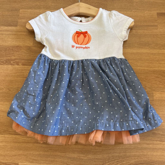 Gymboree Lil Pumpkin SS Dress w/ Bloomers - 3/6m