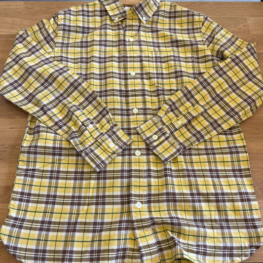 NWT Gap Kids Plaid LS Button Up - 12