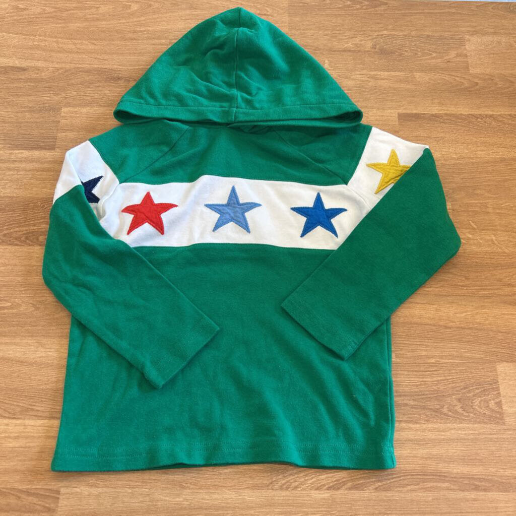 Mini Boden Star LS Hoodie Tee - 5/6