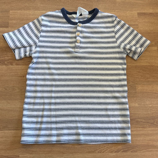 H&M Stripe SS Henley - 5T/6