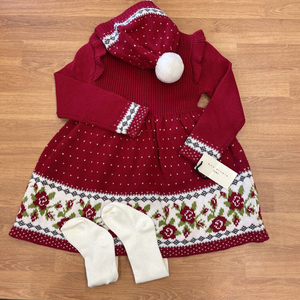 NWT Max Studio Holiday Dress Set - 24m