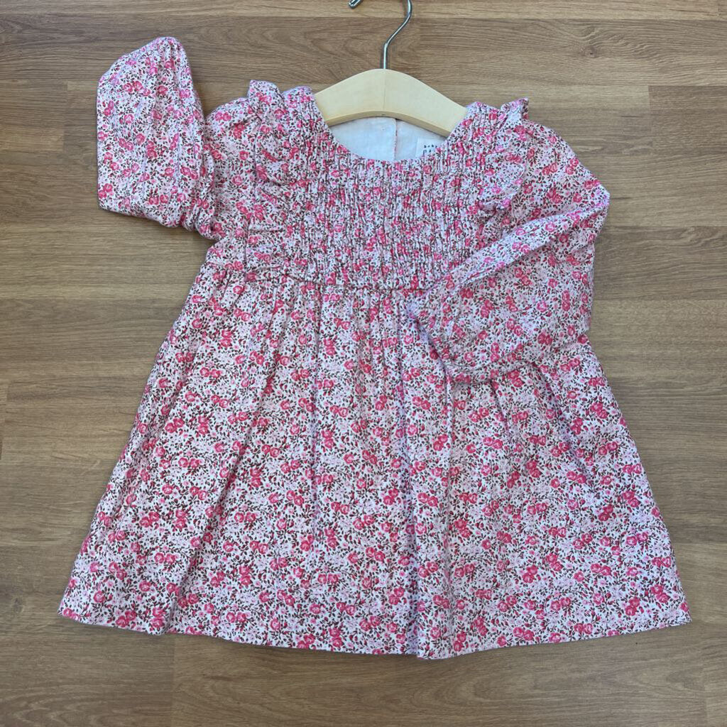 NWT Baby Gap Floral LS Dress - 12/18m
