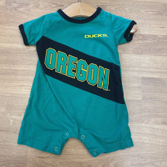 Colosseum Oregon Ducks Short Romper - 0/3m