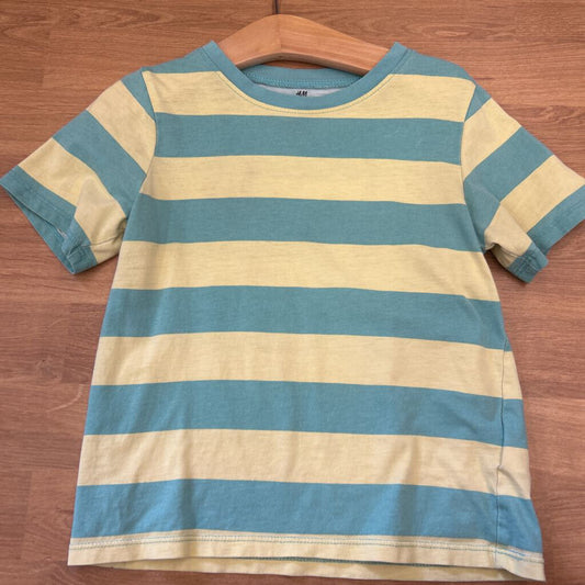 H&M Stripe SS Tee - 5T/6