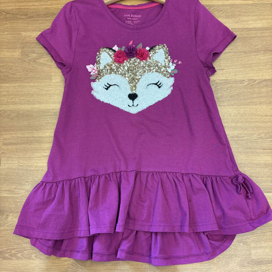 Isaac Mizrahi Sequin Fox SS Top - 10/12