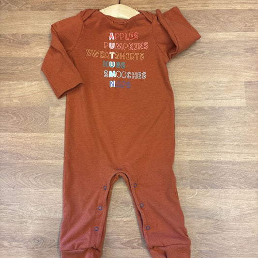 Cat & Jack Fall LS Romper - 6/9m
