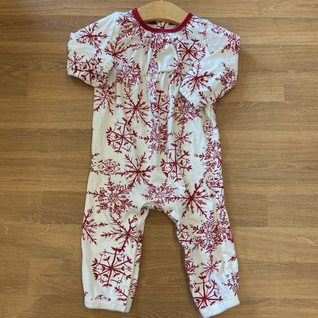 Burt's Bees Snowflake Coverall 3-6m