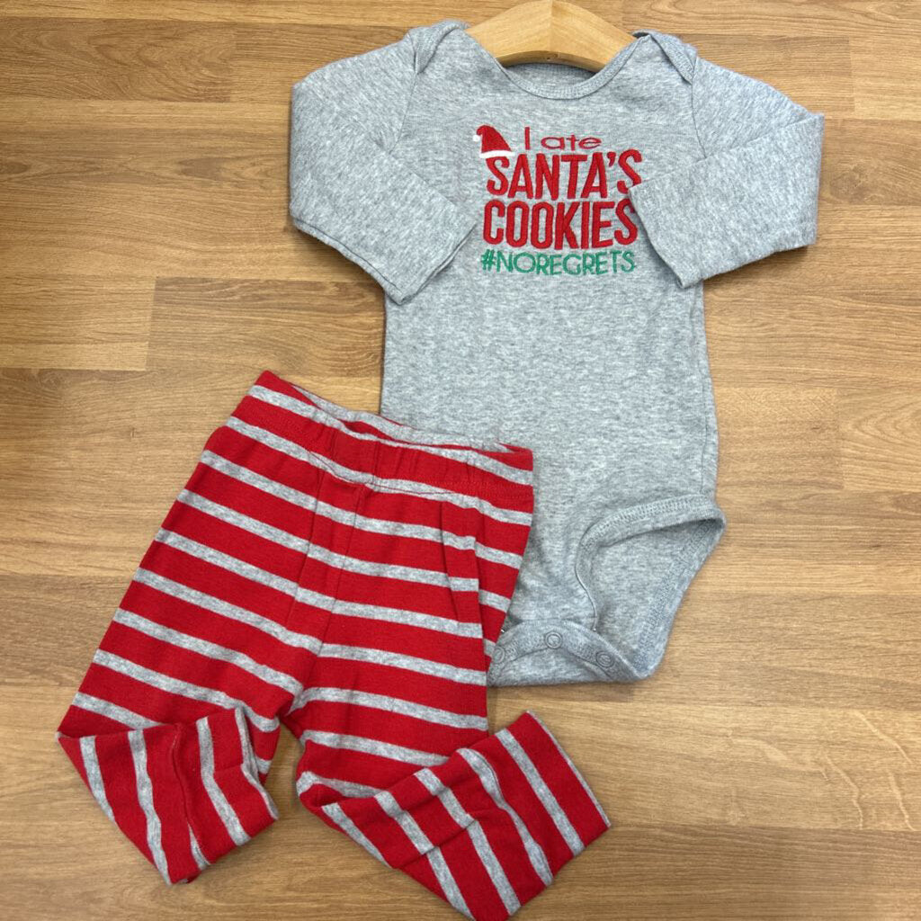 Carter's Santa Cookies Two Pc Set - 9m