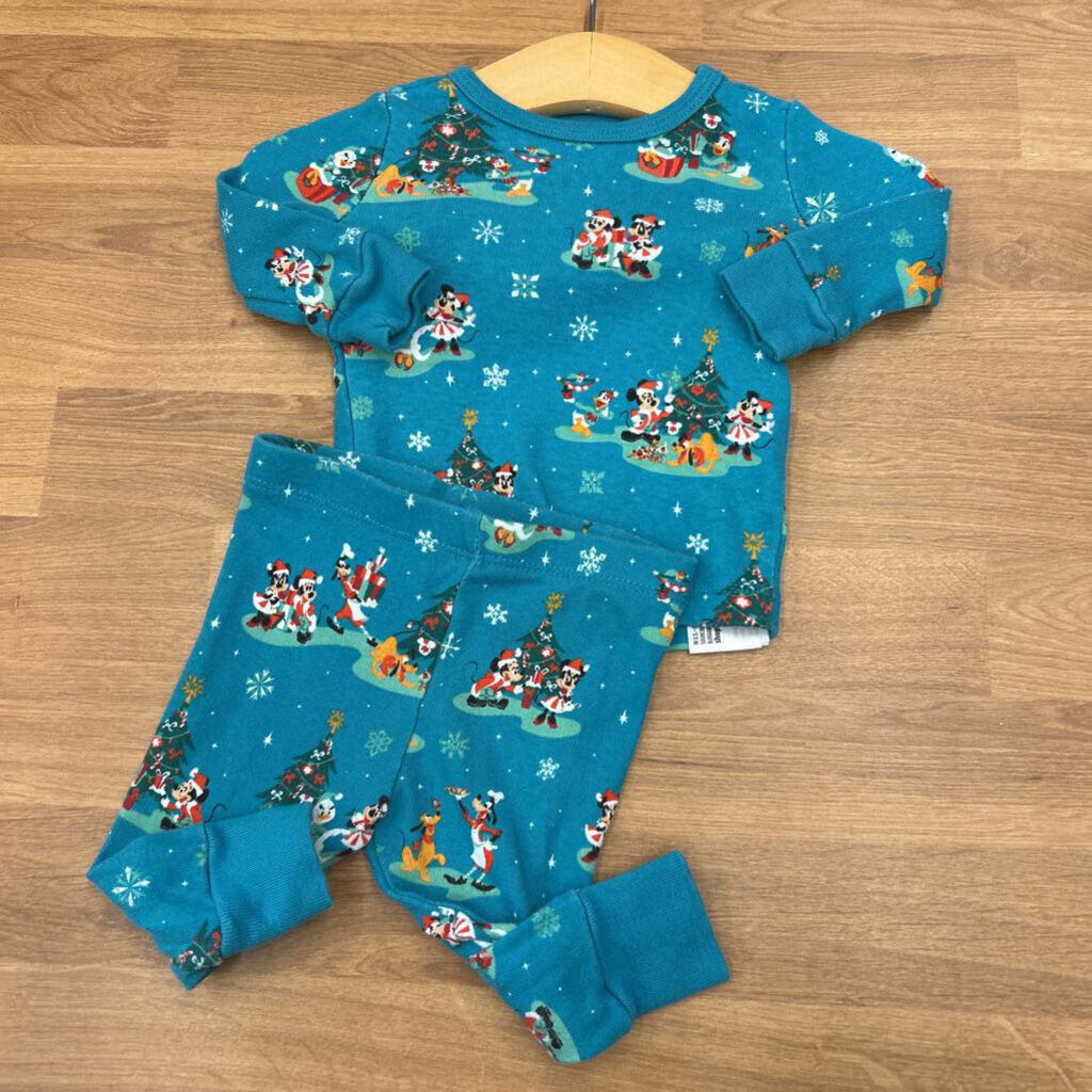Disney Christmas Pjs - 3/6m
