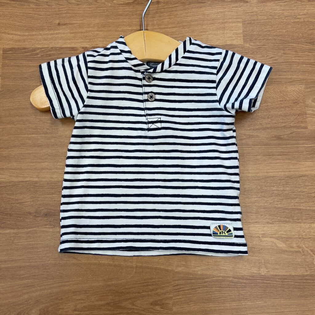 Smile Stripe SS Tee - 6m