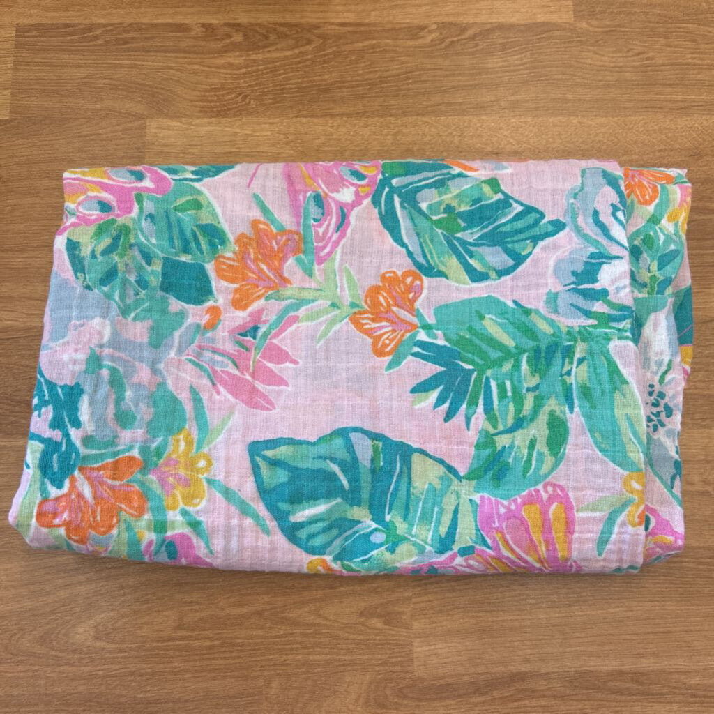 Lily Pulitzer Muslin Swaddle Blanket - Green