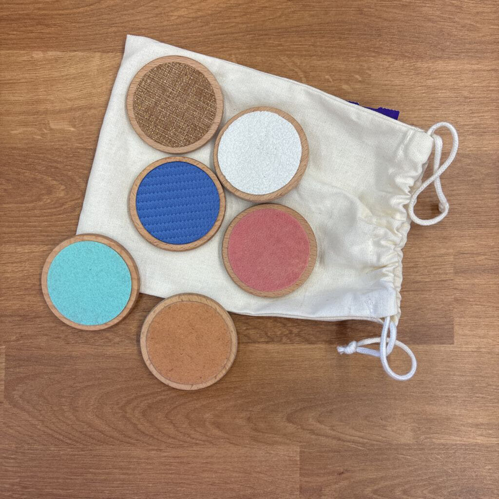 Bag of Sensory Tactile Disks Montessori Toys