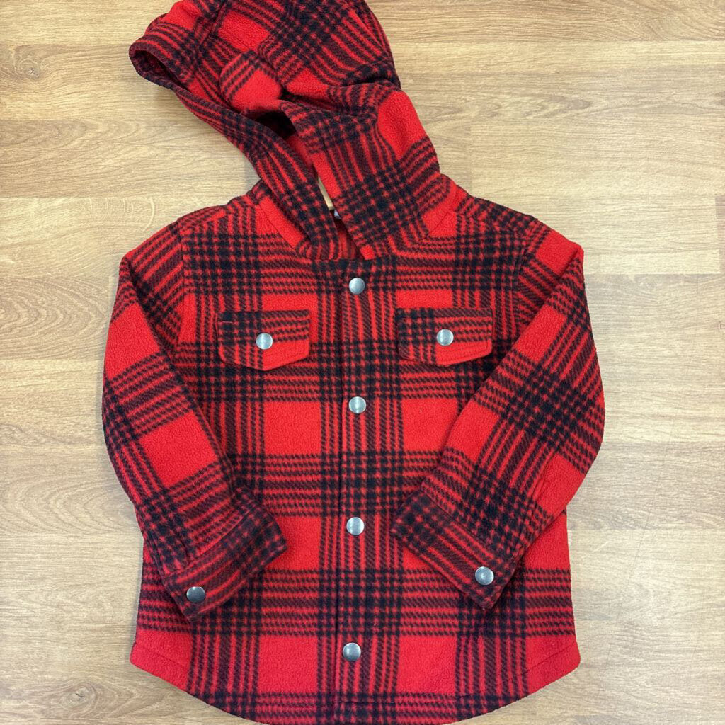 Old Navy Fleece Snap Button Up - 18/24m