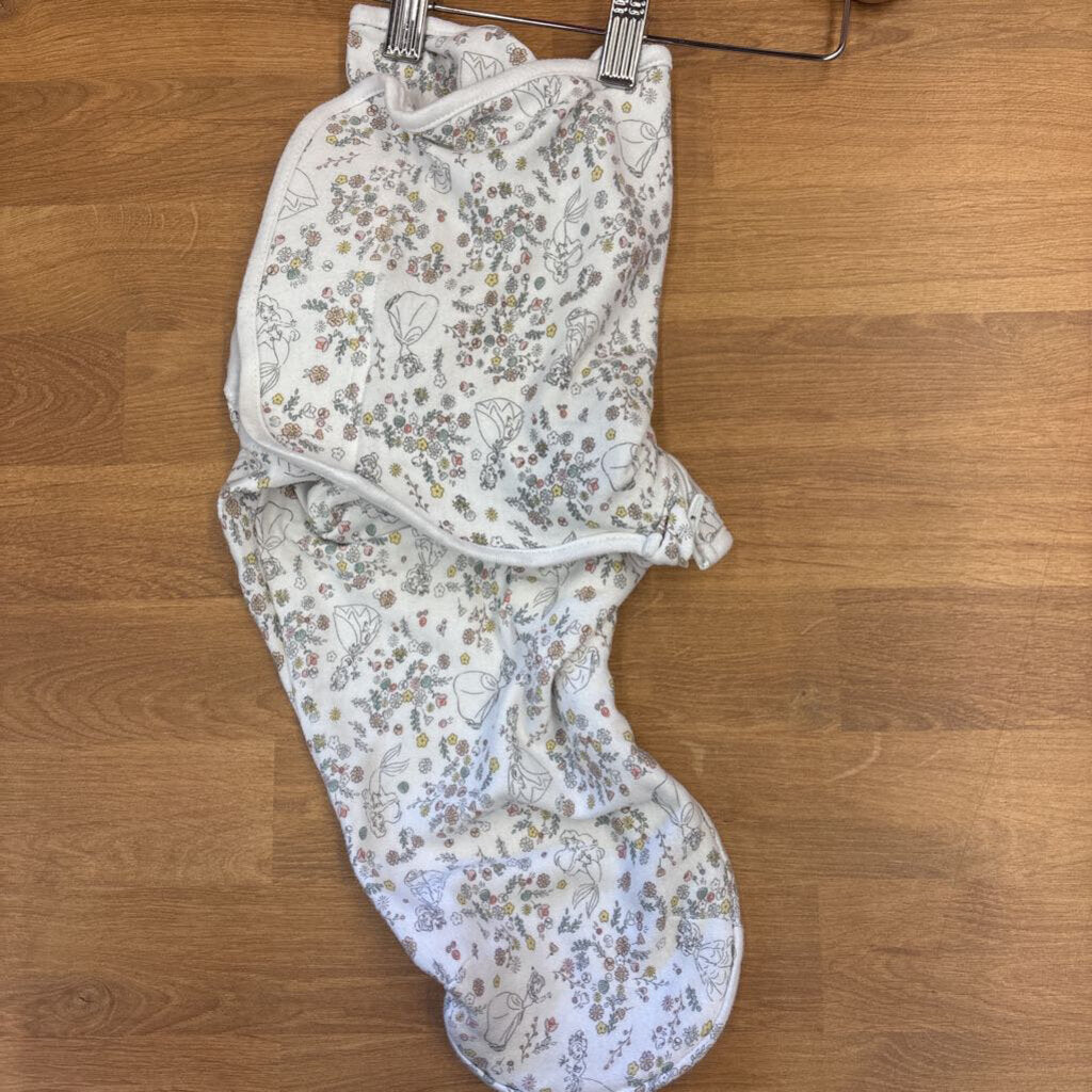 Disney Floral Velcro Swaddle - 0/3m