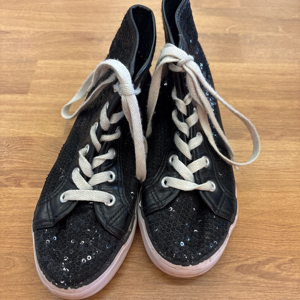 Gotta Flurt Black Sequin Sneakers - 3