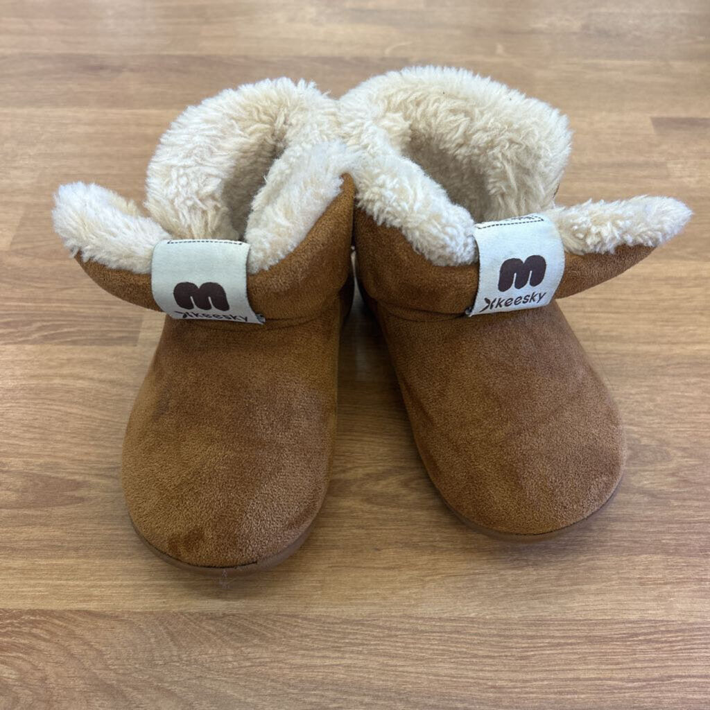Keesky Brown Furry Boots - 7