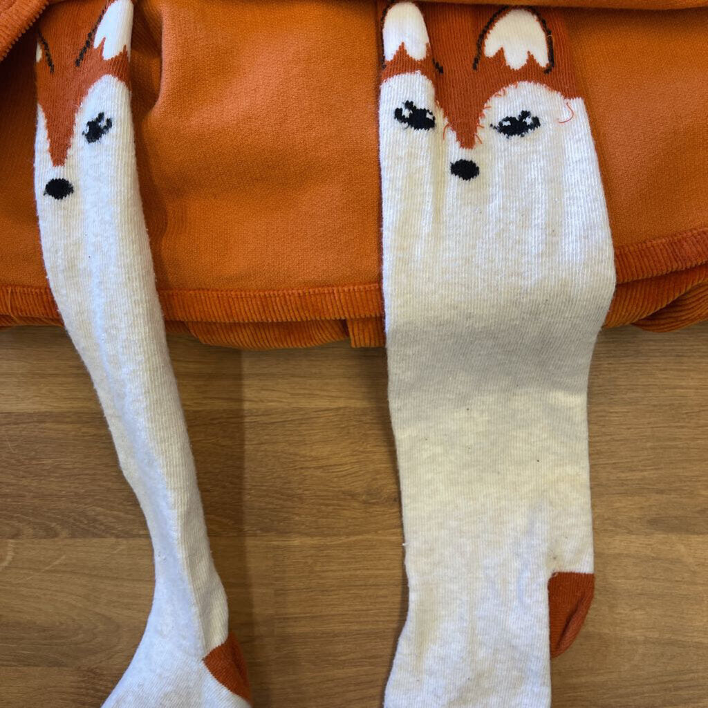 Gymboree Fox Dress / Tee / Tights Set - 10