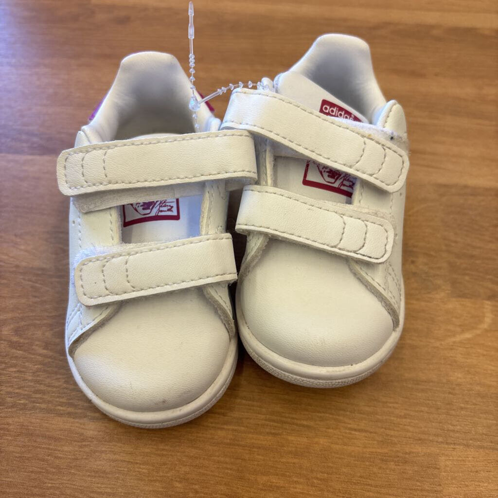 Adidas White/Pink Stan Smith Sneakers - 4
