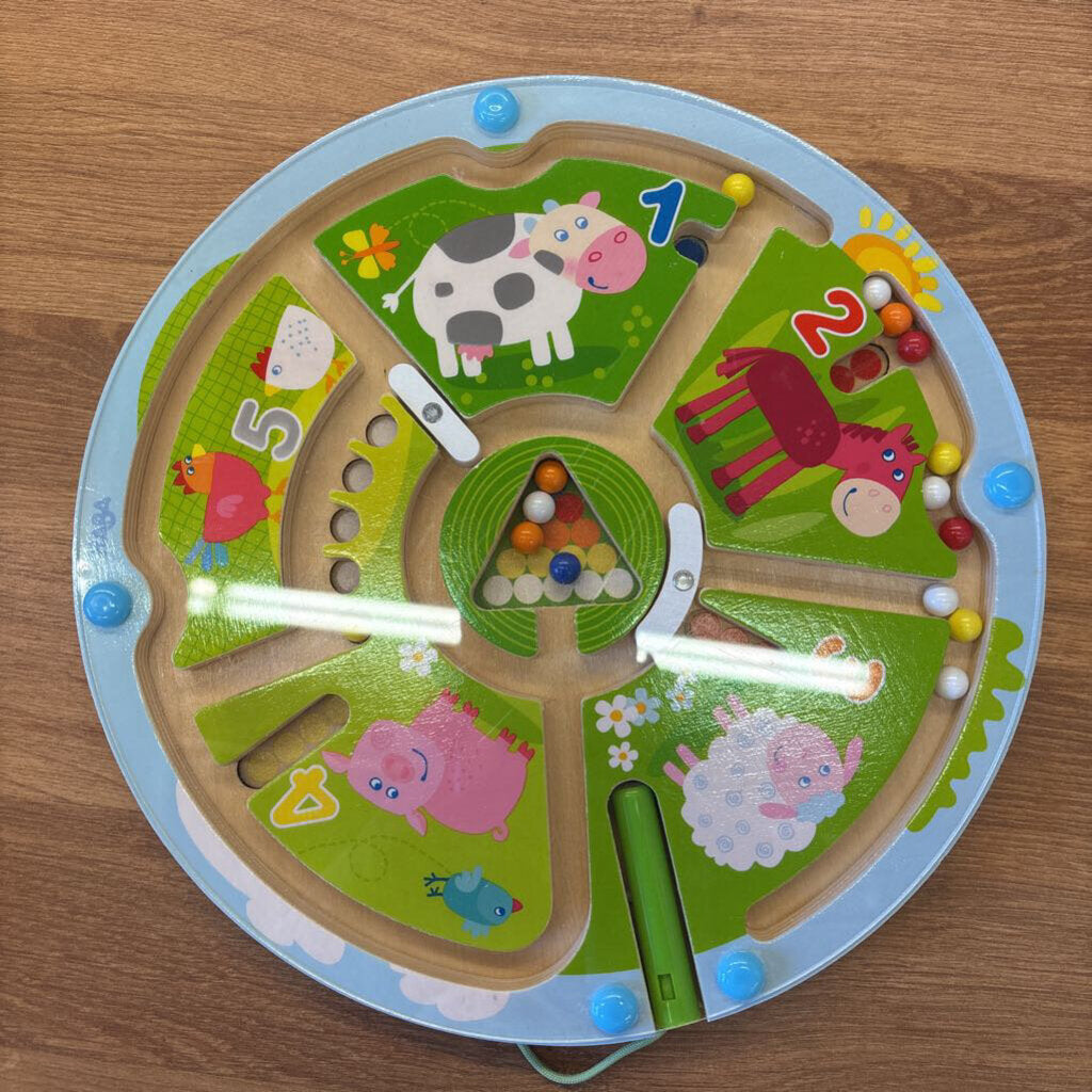 Haba Farm Magnetic Wood Maze Board