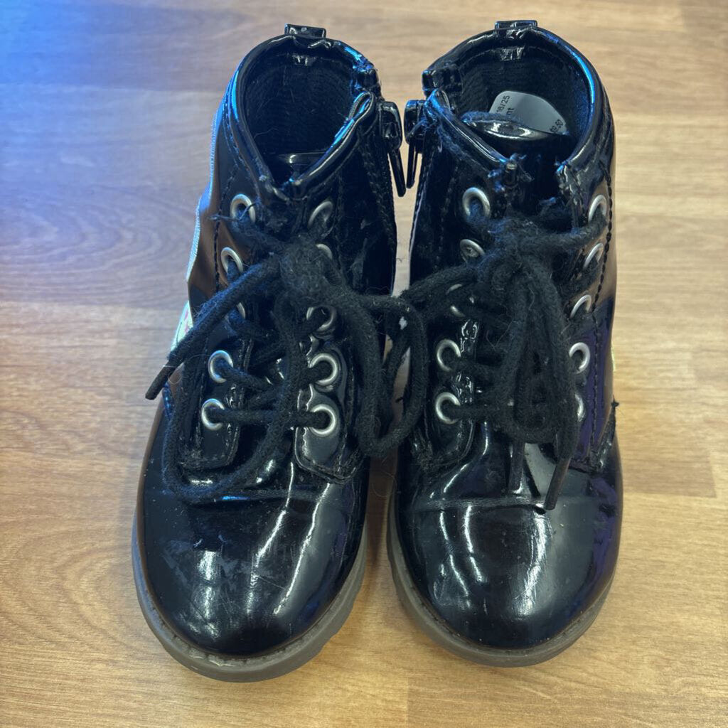 Carter's Black Patent Boots - 5