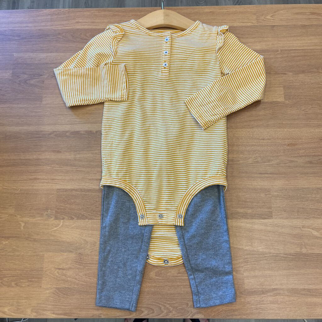 NWOT Carter's LS Onesie / Legging Set - 24m