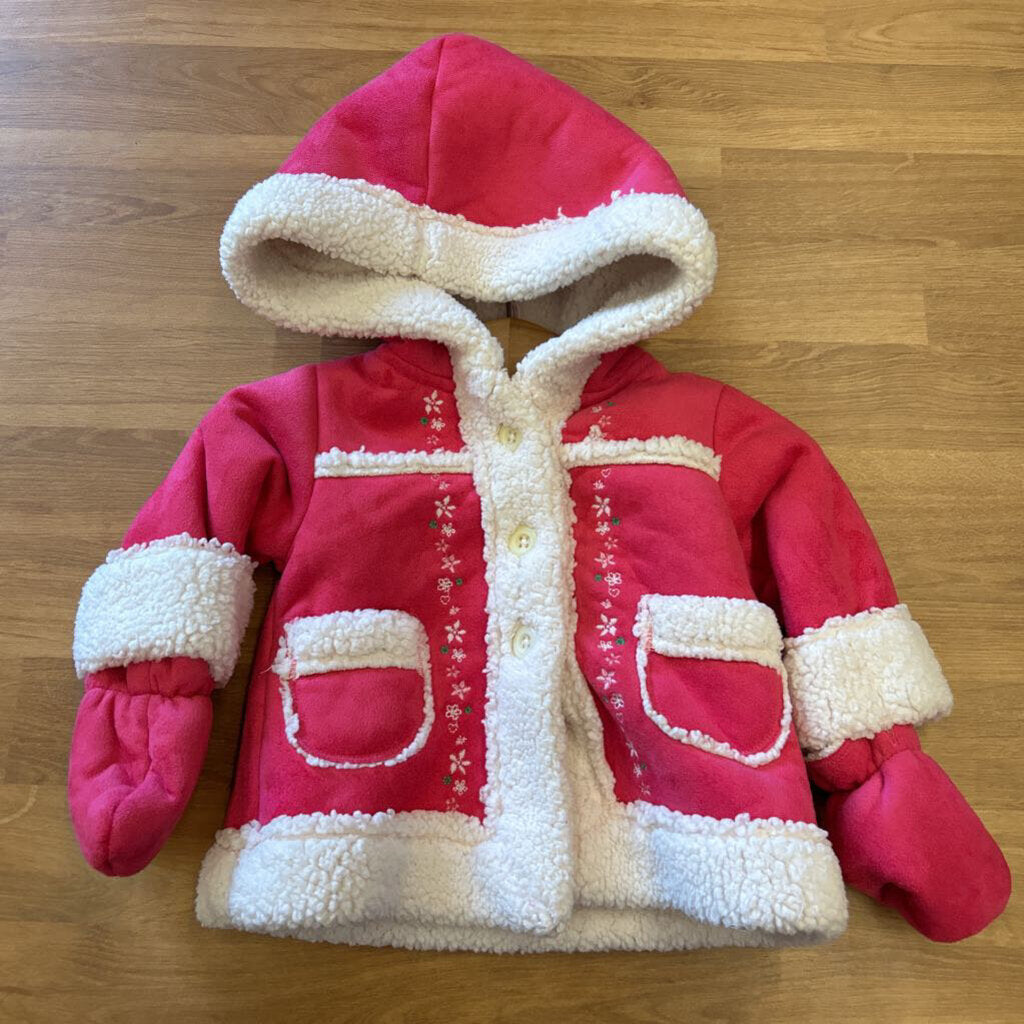 Osh Kosh Sherpa Jacket w/ Mittens - 3m