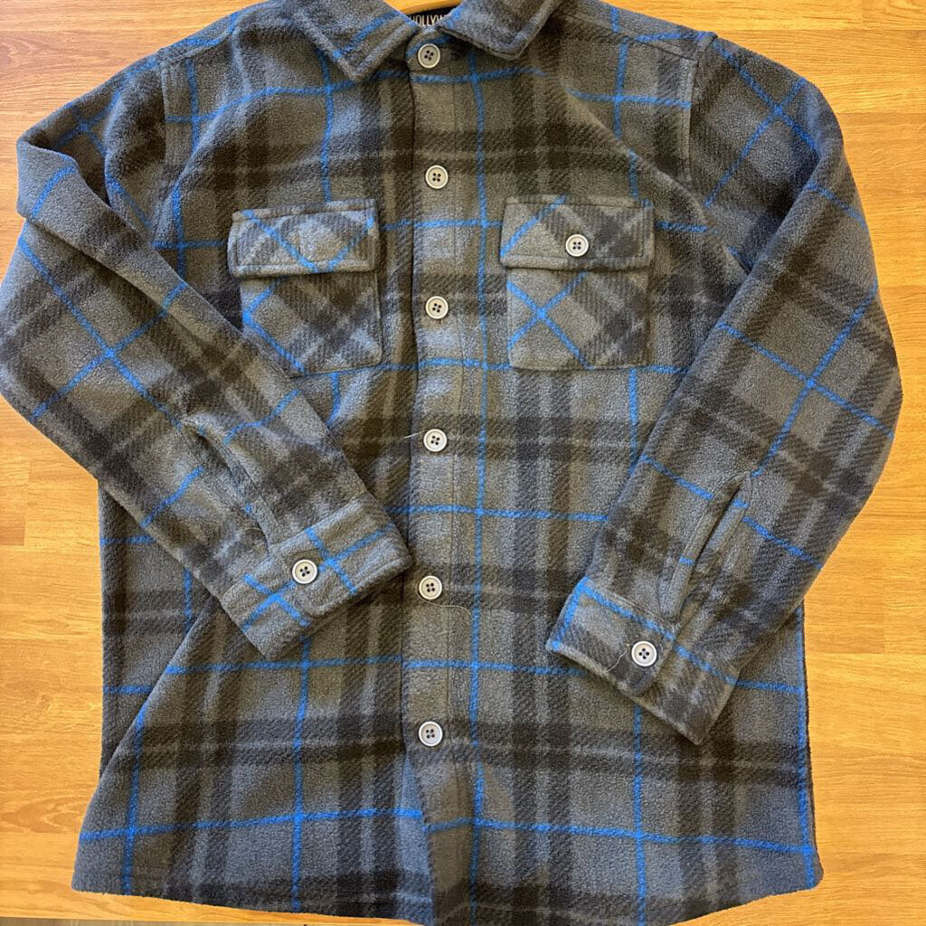 Hollywood Plaid Flannel LS Button Up - 10/12