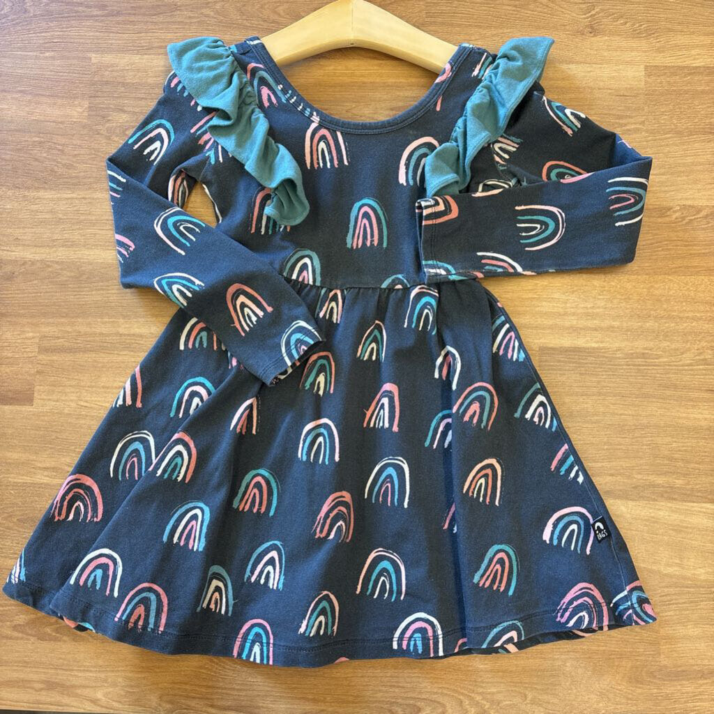 Rags Rainbow LS Twirl Dress - 3/4