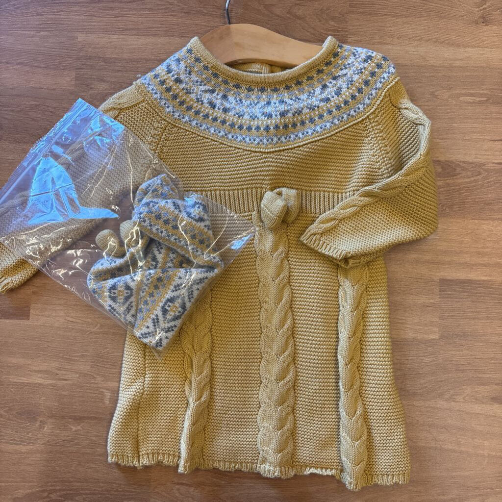 Cynthia Rowley Knit LS Dress w/ Barret - 6/9m