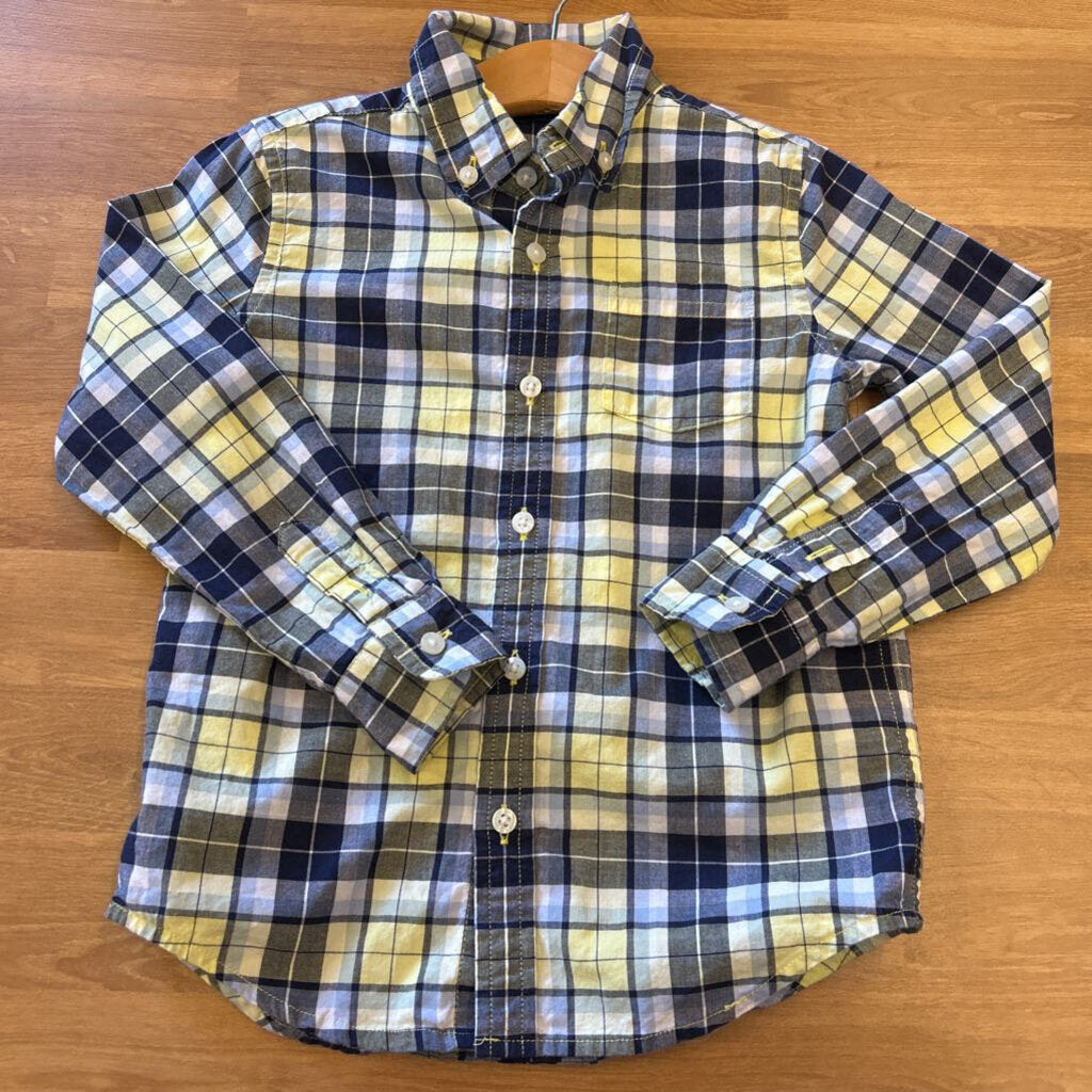 Janie & Jack Plaid LS Button Up - 4