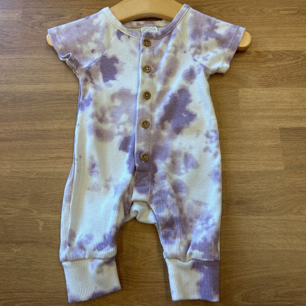 Greyson Collective Tie Dye SS Romper - NB