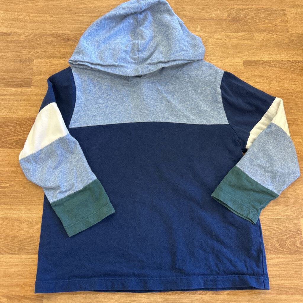 Hanna Andersson Color Block Hoodie LS Tee - 4