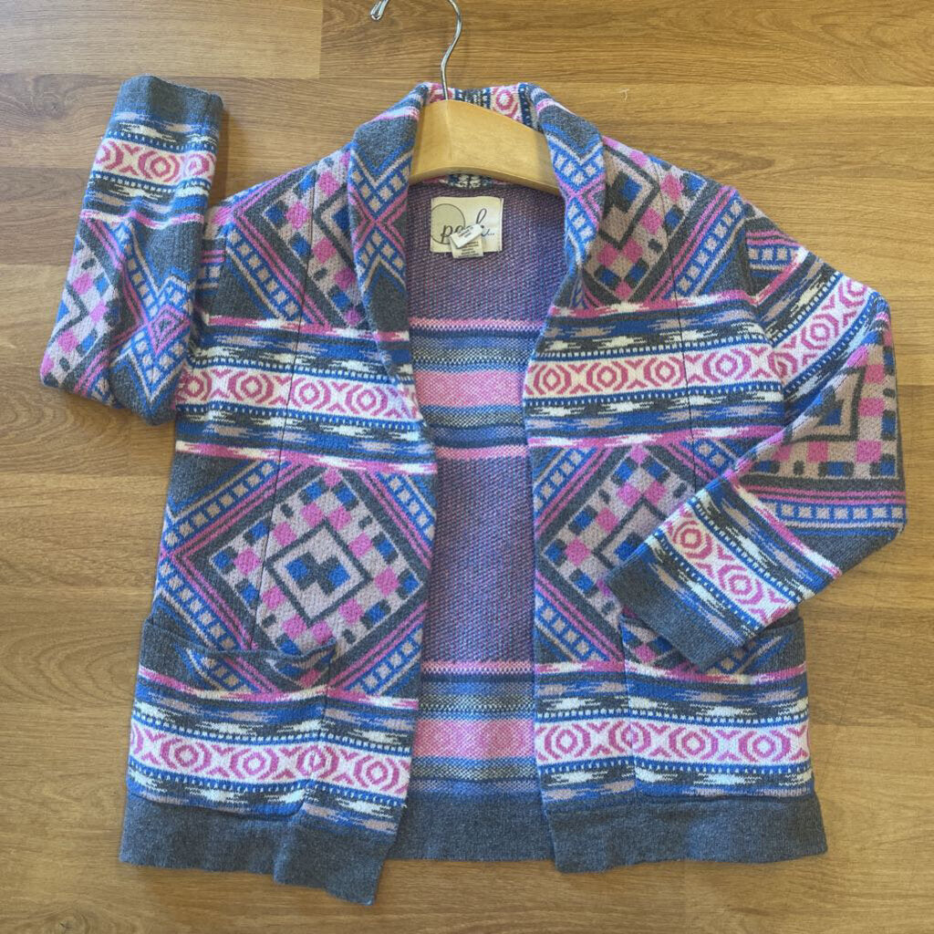 Peek Aztec Pocket Cardigan 2/3T