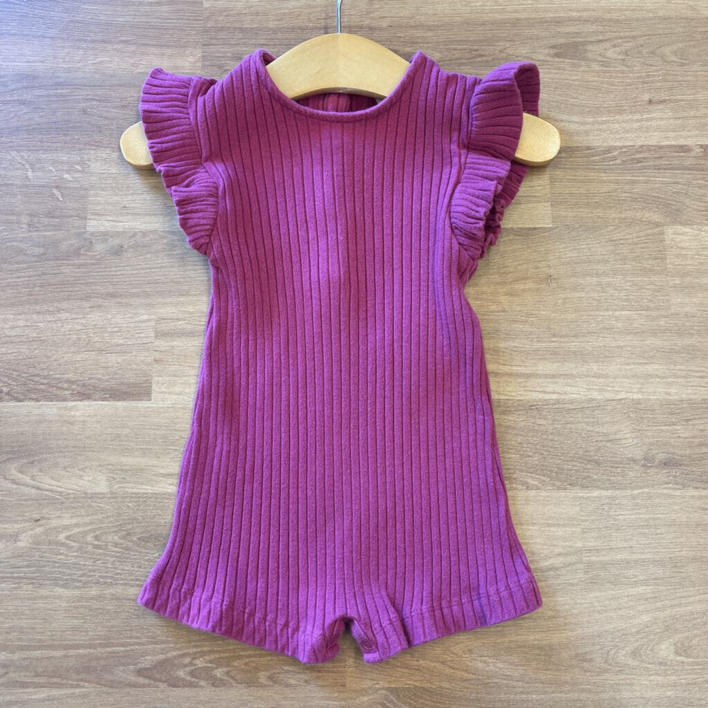 Kate Quinn Ribbed Short Romper - 6/12m